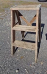 Vintage Wooden Step Ladder Plant Stand 22". Fixed Price $30.00.