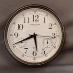 Sterling & Noble 8.5" Wall Clock Brushed Bronze Quartz Temperature Humidity. Fixed Price $23.70.