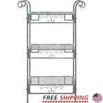 3-TIER Wrought Iron Outdoor Shelf Patio Plant Stand Garden Storage Solution New. Fixed Price $153.29.