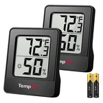 Temppro 2-PACK TP49BW Digital Hygrometer Thermometer Indoor Humidity Gauge Room. Fixed Price $15.72.