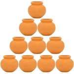 10 Pieces Miniature Tiny Clay Pots Flower Pottery Planter For Diy Garden.... Fixed Price $20.72.