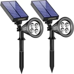 Urpower Solar Spot Lights 2-IN-1 Waterproof Landscape Pack, Cool White. Fixed Price $41.58.