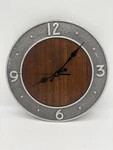 Whitehall Products Vintage Style Indoor Wood & Aluminum Wall Clock 12" Quartz. Fixed Price $44.99.