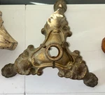 Antique Annin & Co Xi New York Cast Iron Claw Footed Flag Pole Stand Holder. Fixed Price $42.50.