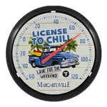 104-134B Margaritaville License To Chill 13.25" Indoor/outdoor Dial Thermometer. Fixed Price $18.95.