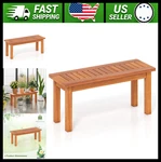 Tangkula Wooden Plant Stand Outdoor Indoor Solid Flower Pot Holder Shelf. Fixed Price $104.99.
