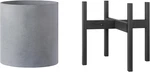 14" Gray Pot With Adjustable 12-16" Plant Stand Bundle For Home Decor. Fixed Price $196.99.