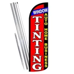 Window Tinting Auto Home Business Windless Feather Flag Bundle (complete Kit) Or. Fixed Price $44.99.
