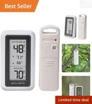 Precision Indoor/outdoor Digital Thermometer With Remote Sensor & Easy Mounting. Fixed Price $42.99.