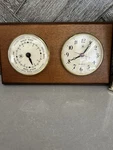 Bey Berk Quartz Clock And Tide On Oak Wood With Brass Bezel. 3. Fixed Price $60.00.