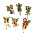 Kocnydey 6PC Miniature Fairy Figurines - Outdoor & Indoor Garden Decor. Fixed Price $46.76.
