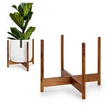 Plant Stand 14.9 Inch Fixed Wooden Mid Century Acacia Fox & Fern Size Indoor. Fixed Price $59.99.