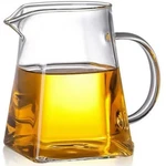 Glass Pitcher With Handle, Milk Cream Cup Jug, Heat Resistant Bor.... Fixed Price $25.63.