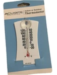 Acurite Indoor & Outdoor Thermometer White Analog Display Plastic Rectangular. Fixed Price $16.92.