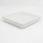 Square Plant Saucer 14 Inch Pack Trays For Pots, White Ceramic .... Fixed Price $69.79.