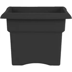 Bloem Veranda Plastic Deck Box Indoor/outdoor Square Planter, Black 18". Fixed Price $42.56.