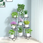 4/5/6/7/8/9 Tiers Metal Plant Stand Flower Rack Potted Holder For Indoor Outdoor. Fixed Price $42.99.