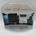 Oregon Scientific RM836S Atomic Travel Thermometer Alarm Clock W/ Case - New. Fixed Price $37.50.
