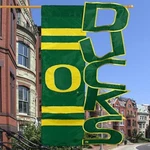 Ncaa Oregon Ducks 28'' X 44'' Cut-out Applique One-sided Banner Flag. Fixed Price $29.98.