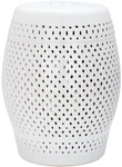Safavieh Diamond Ceramic Garden Stool, White - Indoor/outdoor Accent. Fixed Price $153.01.