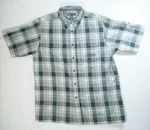 Mens Dress Shirt Short Sleeve 2XL Black South Pole 3D Raw Fit Series Button Up. Fixed Price $20.99.