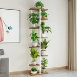 8 Tier Metal Wood Plant Stand Indoor Outdoor Garden Balcony Flower Pot Rack. Fixed Price $31.25.