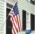 Annin Flagmakers 3' X 5' 6 Ft. Steel Flagpole Kit Bracket & Gold Eagle Top. Fixed Price $10.00.
