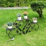 Wrought Iron Metal Plant Stands Flower Pot Rack Holder Indoor/outdoor Chic Decor. Fixed Price $35.90.