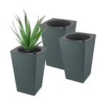 Hozeon Planter, 3 Pcs Self Watering Pots, Square Pp Plant... Fast Usa Ship. Fixed Price $36.59.
