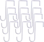 Higift 12 Pack Vinyl Fence Hooks, X 6 Inch Patio Hangers Powder White. Fixed Price $24.24.