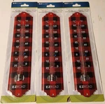 Lot Of 3 Thermometers-headwind Consumer Products-indoor/oudoor Metal-ez Read. Fixed Price $15.99.