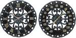 Verdigris Wall Clock & Thermometer Set - Perfect For Home Garden Decor. Fixed Price $111.99.