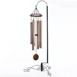 59" Tall Wind Chime Stand Shepherd Hook Bird Feeder Hanging Plant Flower Basket. Fixed Price $58.01.