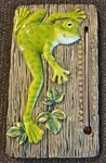 Froggits Indoor Outdoor Thermometer Plaque 9"X5" Nwob. Fixed Price $22.90.
