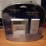 Oregon Scientific RMR602A Wireless Thermometer & Atomic Alarm Clock. Fixed Price $25.00.