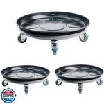 Kaoolaa Plant Caddy With Wheels 12 Inch 3 Pack, Heavy Duty Metal. Fixed Price $71.99.