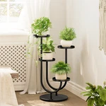 Bamworld Stand Indoor Modern Corner Shelf Display 4 Pots Black. Fixed Price $38.99.