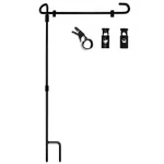 Garden Flag Stand, Wrought Iron Yard Pole Holder Metal Powder-pro.... Fixed Price $10.49.