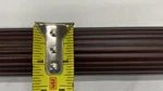 Sold By The Foot - 1 3/8'' Wooden Pole Curtain Drapery Rod Mahogany. Fixed Price $10.00.
