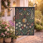 Foxglove Daisy Tulip Scandinavian Garden Flag, Birds Flowers. Fixed Price $18.98.