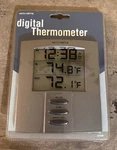 Acurite Digital Thermometer Alarm Clock Model # 00884GT. Fixed Price $11.99.