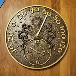 Whitehall Products Pineapple Thermometer Clock Combo French Bronze 14". Fixed Price $52.00.