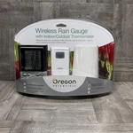 Oregon Scientific Wireless Rain Gauge W/ Thermometer Vtg 2005 RGR126N New Sealed. Fixed Price $59.99.