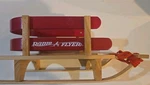 Teleflora Gift Radio Flyer Wooden Mini Sled Floral Decoration 2004. Fixed Price $18.00.