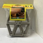 Bosmere/plant Stand Decksaver Garden Pot Toes, Light Gray, 3-IN., 12-PK.. Fixed Price $15.29.