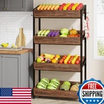 Tribesigns Wood Fruit Vegetable Basket Stand Rack For Kitchen Office Store. Fixed Price $164.98.