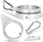 2" Large Flag Pole Rings, Pcs Aluminum Alloy Spinning Clips Swi. Fixed Price $29.00.