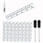 8 Pcs Rain Gauge Glass Replacement Tube Best Rated For Yard Garden Outdoor Lawn. Fixed Price $15.14.