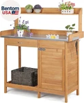 Outdoor Potting Bench Table Work Station Garden Planting With Cabinet & Drawer. Fixed Price $166.86.