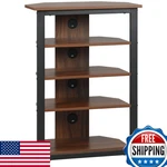 Homcom Media Stand 4-TIER Audio Rack Av Corner Shelf Cable Management For. Fixed Price $140.61.